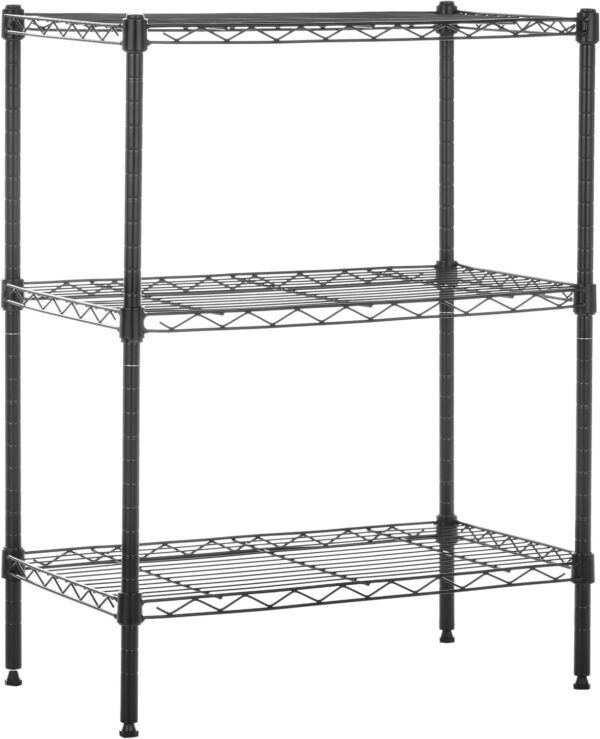 3-Shelf Adjustable Steel Wire Rack