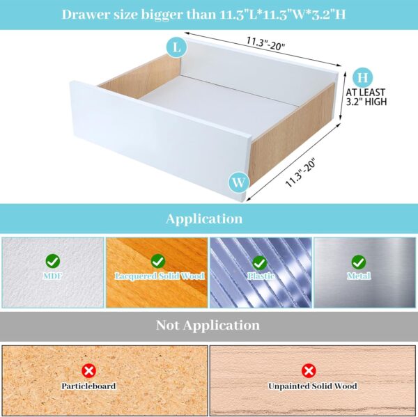 8-Pack Adjustable Drawer Dividers - Image 5